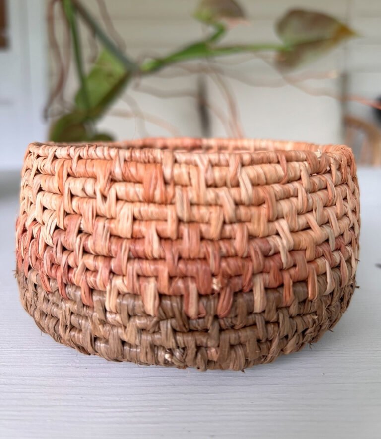 Basket weaved from Raffia
